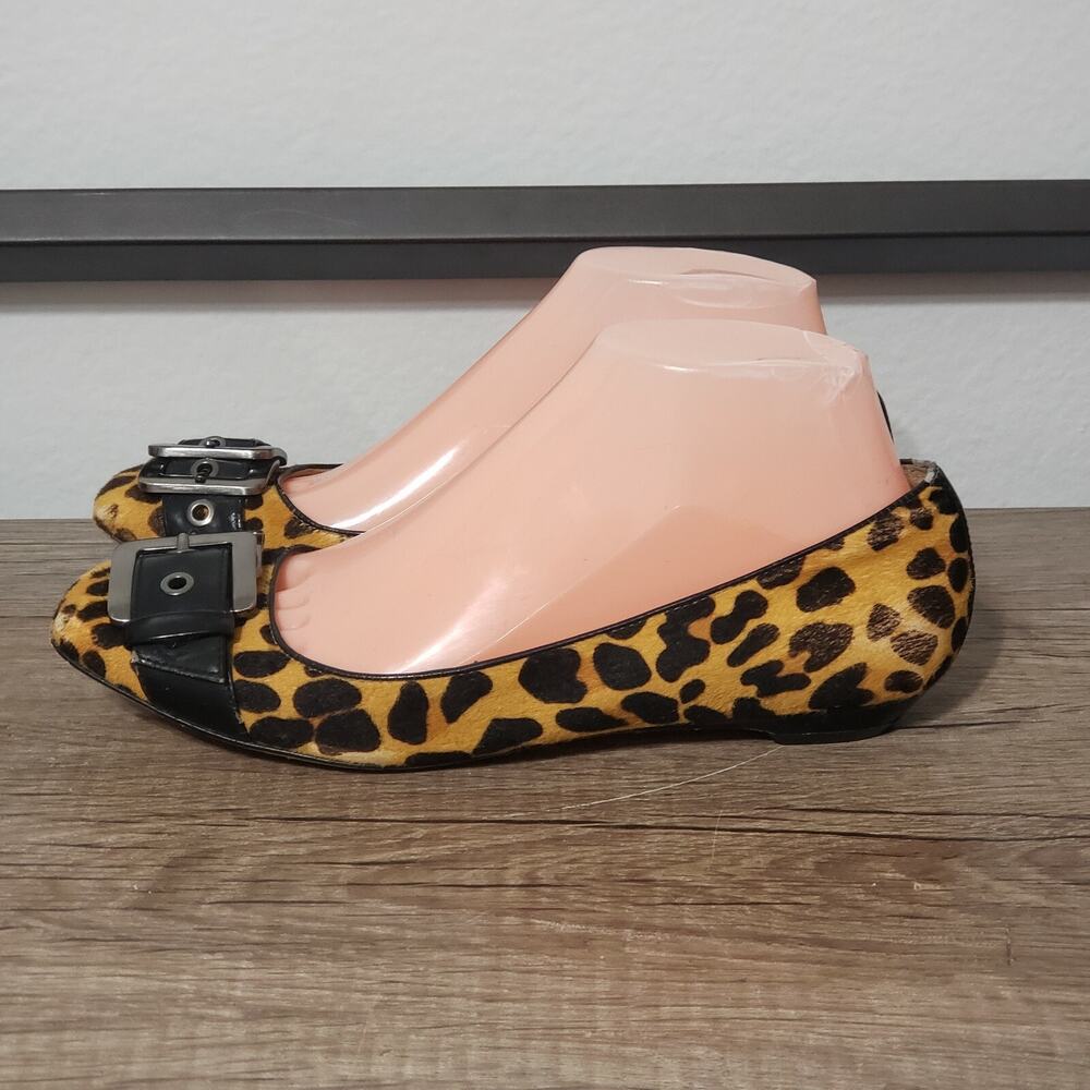 Via Spiga Women's Ballet Flats Shoes Size 6.5 Leopard Print Medium